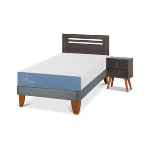 Cama Europea Cic Excellence / 1.5 Plazas / Base Normal + Set De Maderas