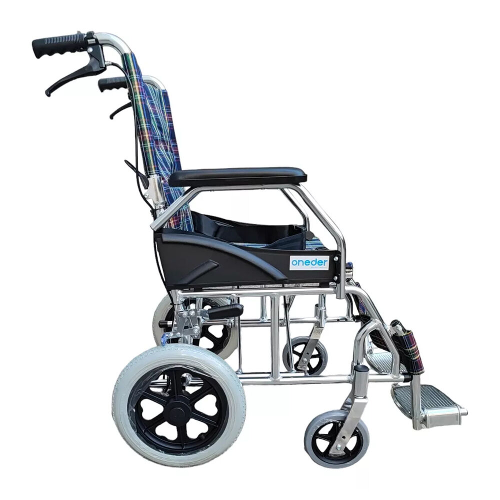 Silla De Ruedas Freno Doble Paseo Y Traslado Aluminio Kjt108a Oneder image number 2.0