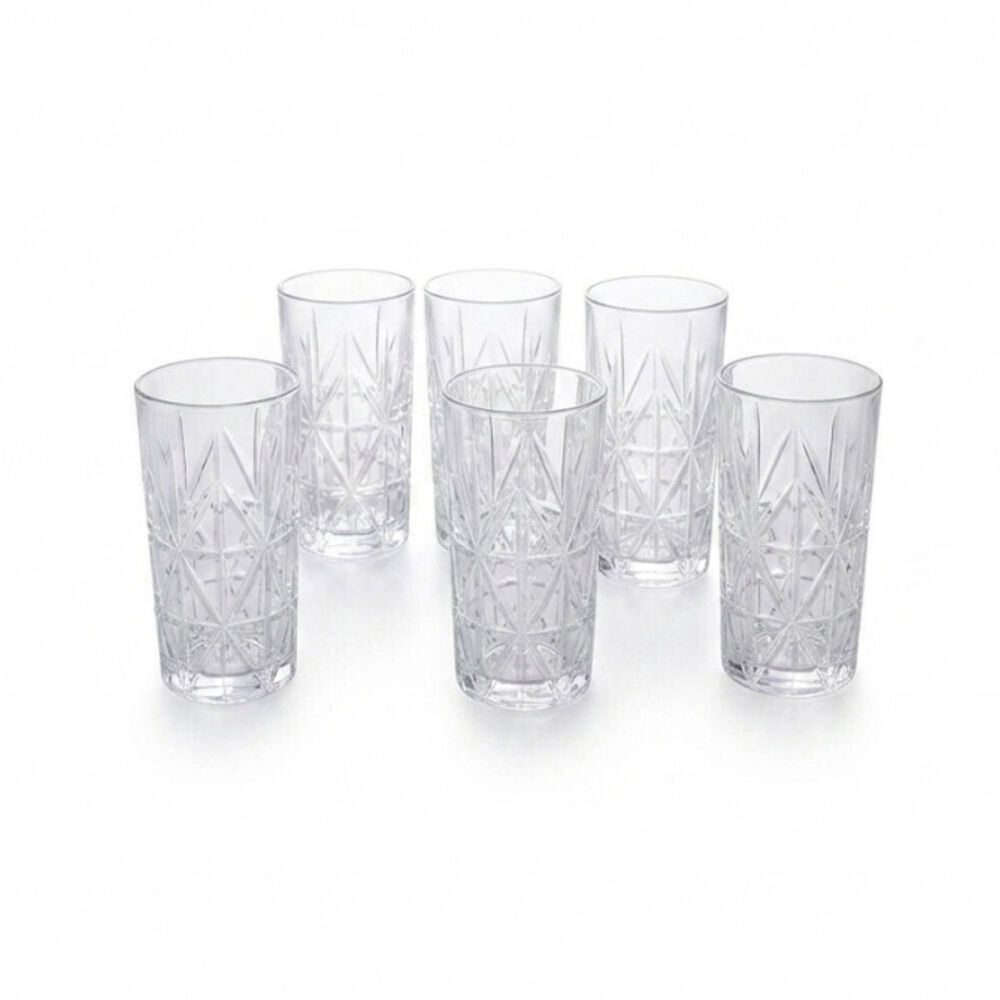 Set 6 Vasos Tallados Alto Highball 360 Ml image number 6.0