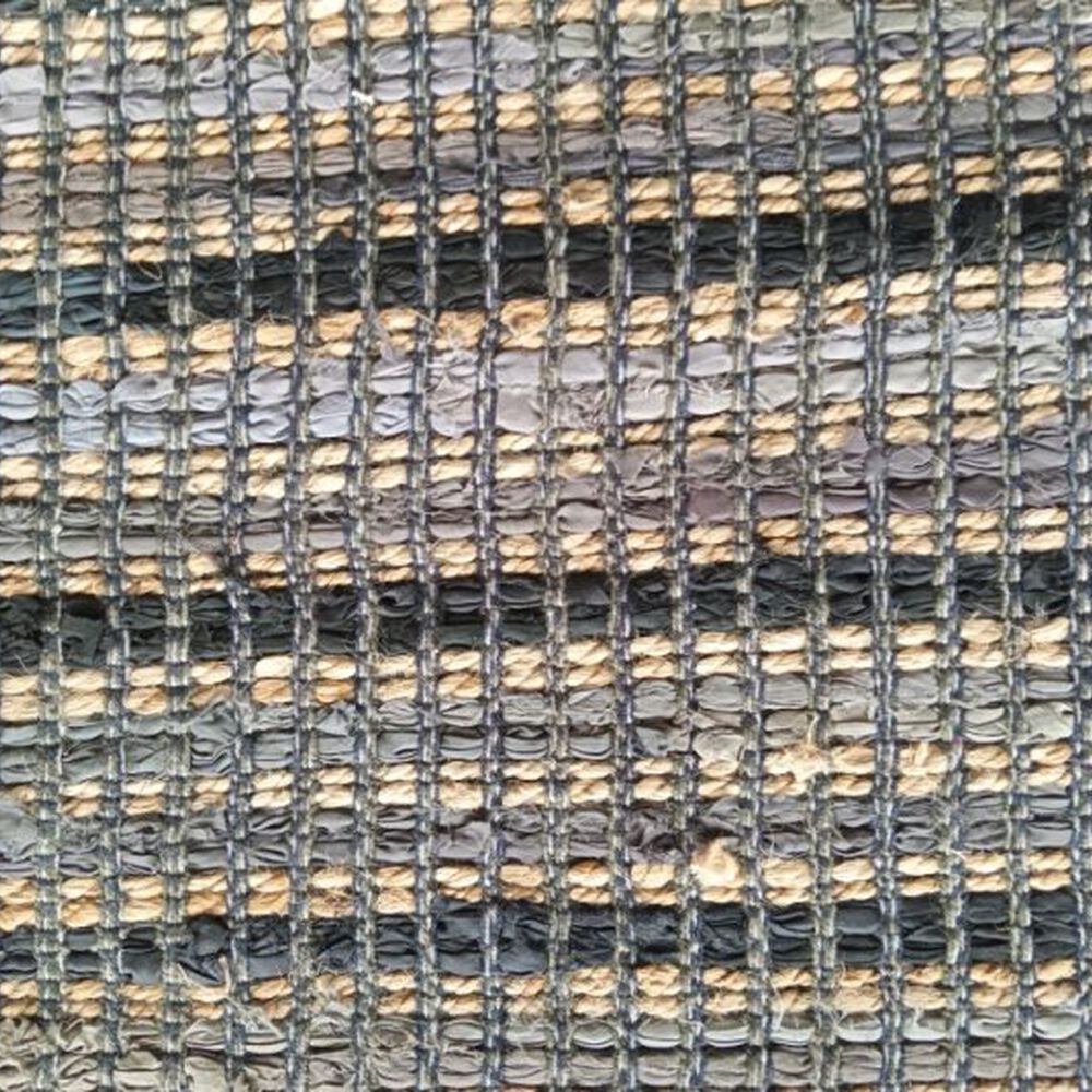 Alfombra De Yute Gris/negro Grande 2,9 X 2,o Mts image number 1.0