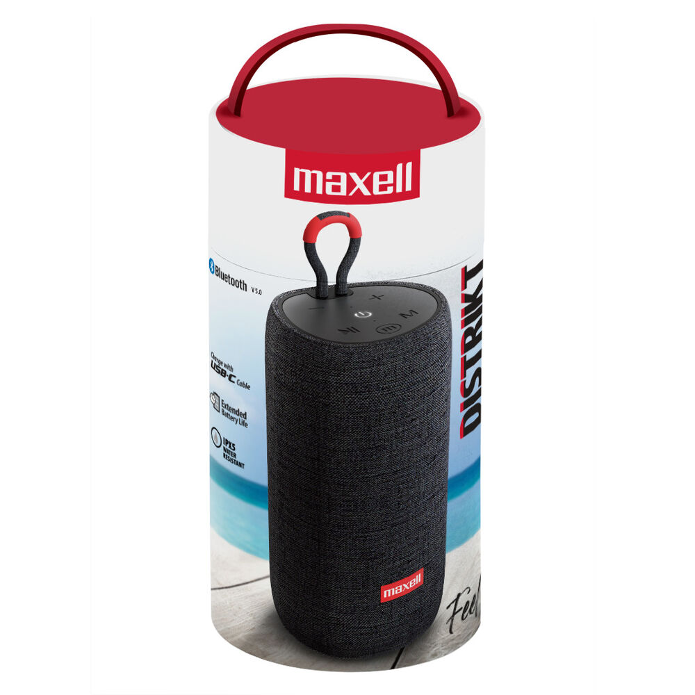 Parlante Bluetooth Portátil Maxell Distrikt Tws 7 Hr Negro image number 1.0