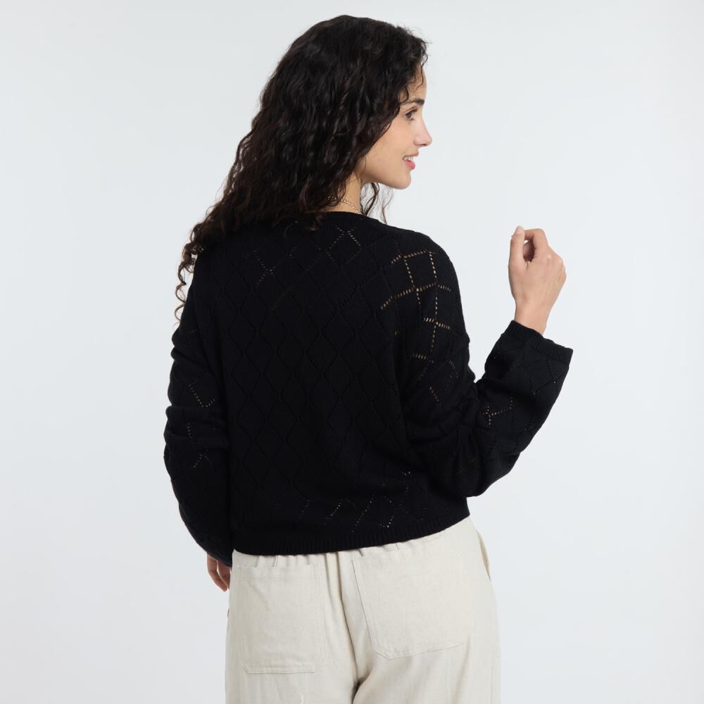 Sweater Crop Manga Larga Cuello Redondo Mujer Freedom image number 3.0