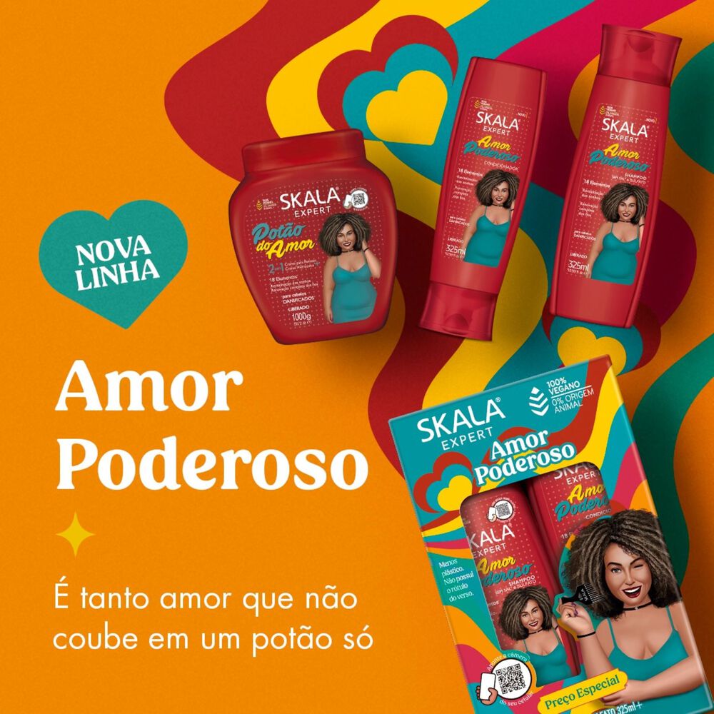 Kit Shampoo Y Acond Amor Poderoso Skala Expert 650ml image number 4.0