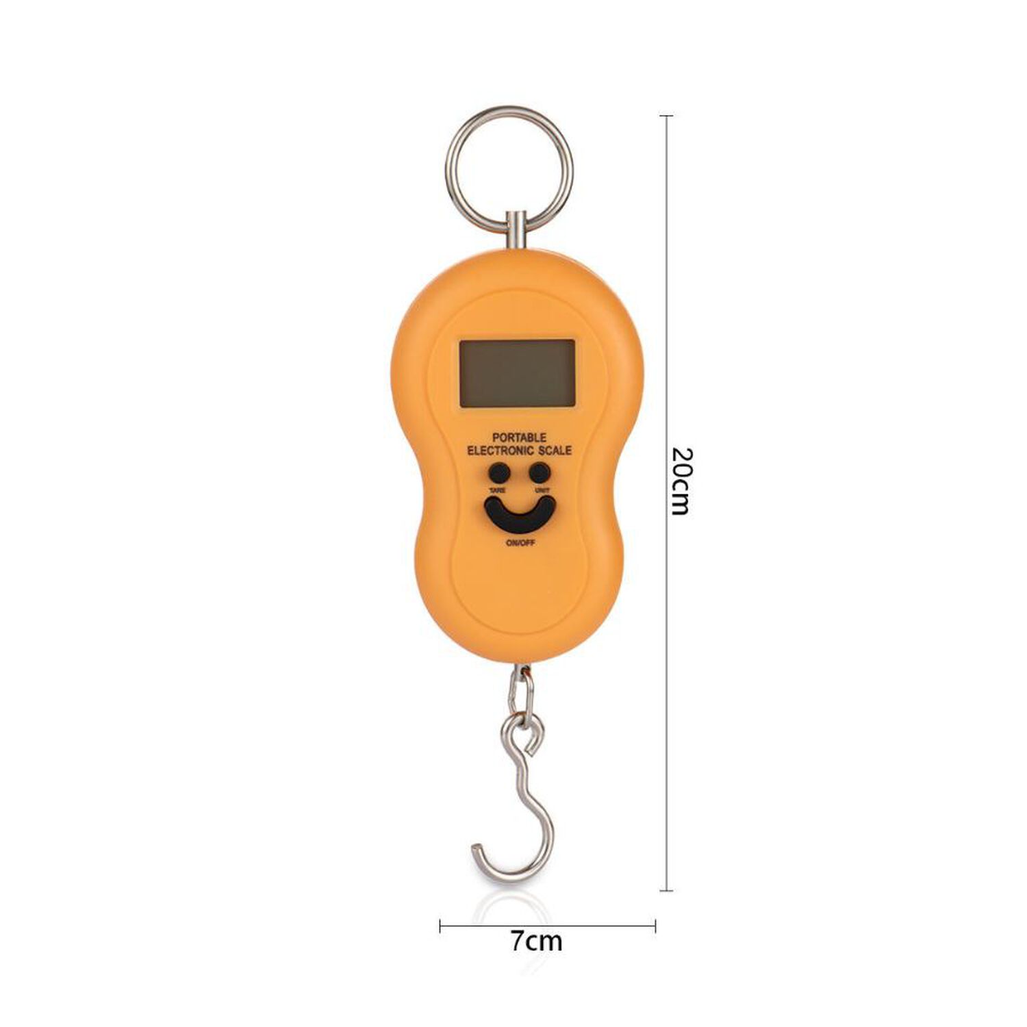 Pesa Digital De Mano Con Gancho Colgante Precisi&oacute;n 50kg Raf Naranja image number 2.0