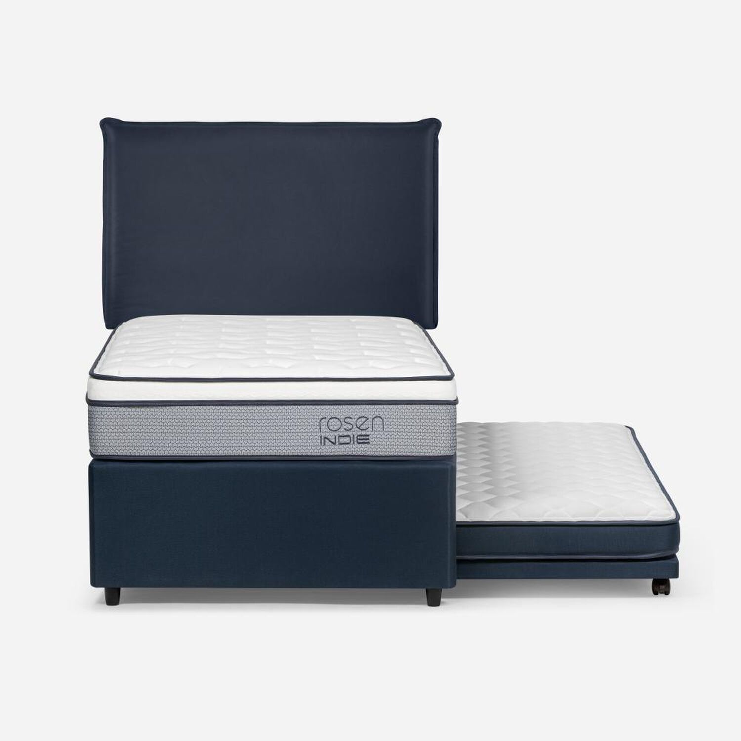 Cama Nido Rosen Indie / 1.5 Plazas / Base Normal + Respaldo Maurice image number 0.0