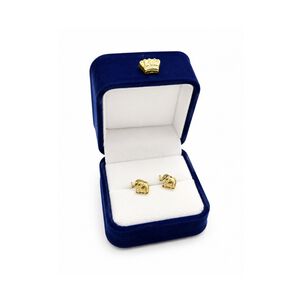 Aros Elefante Oro 18k 6mm Atornillados 0.90gr Ni&ntilde;a Juvenil Dorado