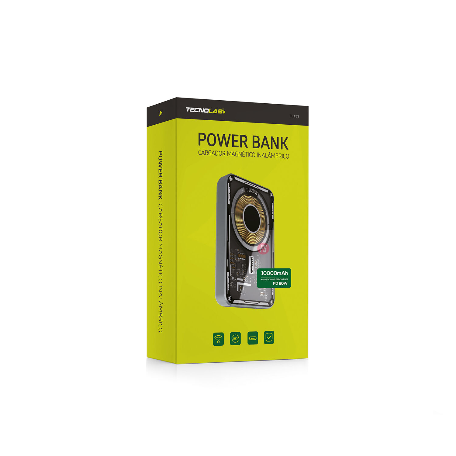 Power Bank Con Carga Qi Carga R&aacute;pida 10000mha 20w - Ps image number 2.0