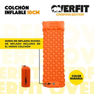 Colchoneta Inflable Individual Camping Overfit Light 10cm
