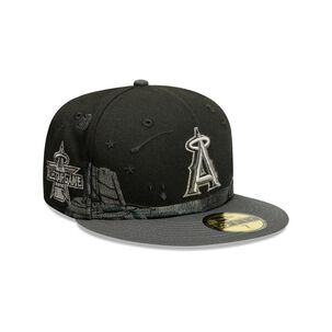 Gorra 59fifty Mlb Anaheim Angels Pack Planetary Black