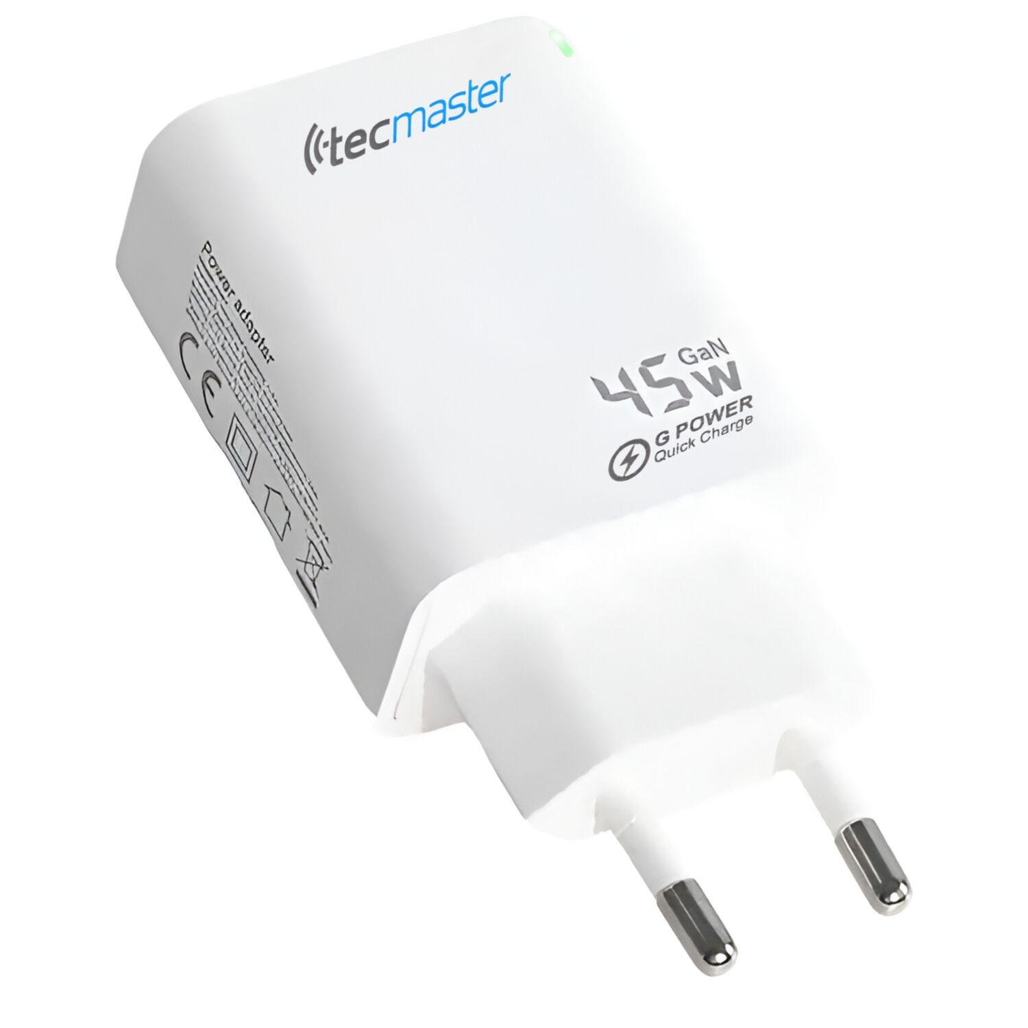 Cargador Pared 45w Gan Pd Type-c + Usb Tecmaster Sec 200540 image number 1.0