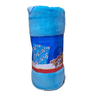 Frazada Infantil Ni&ntilde;o Dise&ntilde;o Animado 127x152 Manta Mantitas Paw Patrol Azul Claro