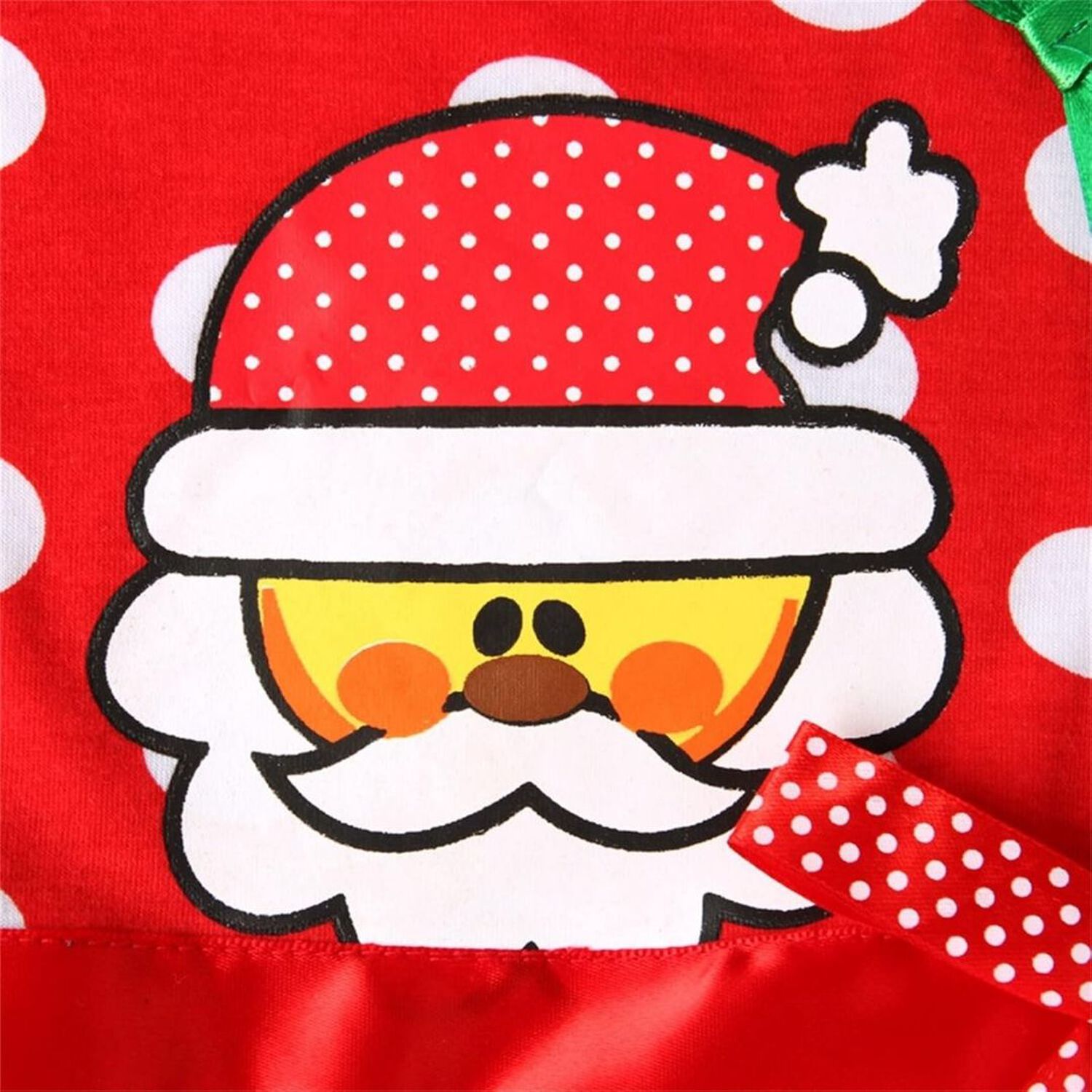 Vestido De Navidad Para Ni&ntilde;as Con Tul Manga Larga 2 A 6 A&ntilde;os Pap&aacute; Noel image number 3.0