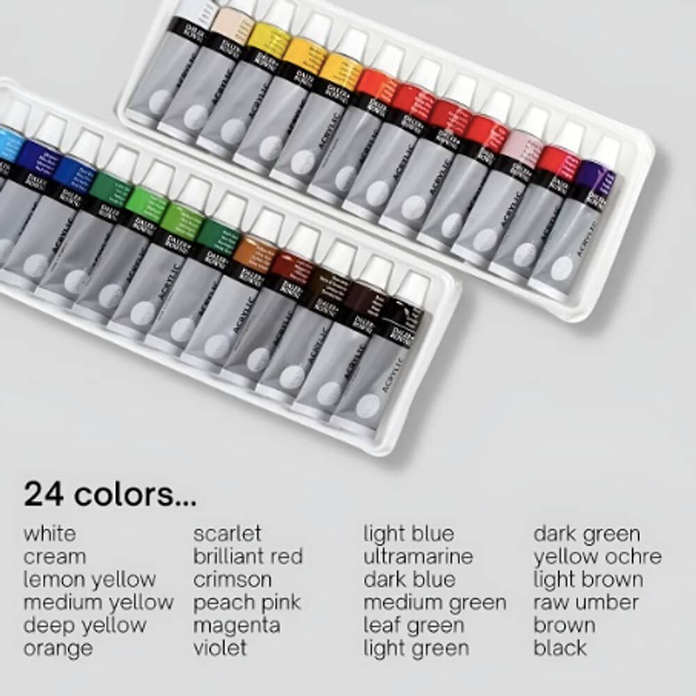 Pintura Acr&iacute;lica Daler Rowney, 12 Ml, 24 Tubos image number 2.0