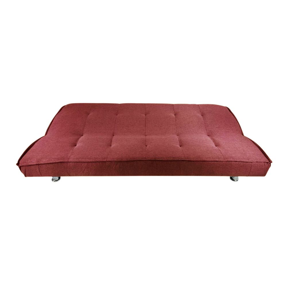 Futón Sofá Cama Ajustable 170x50x40 Cm Burdeo image number 4.0