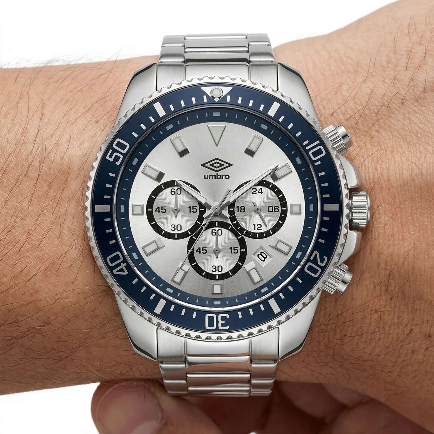 Reloj An&aacute;logo Hombre Umbro Plus Plateado Umbp-1500-104 image number 3.0