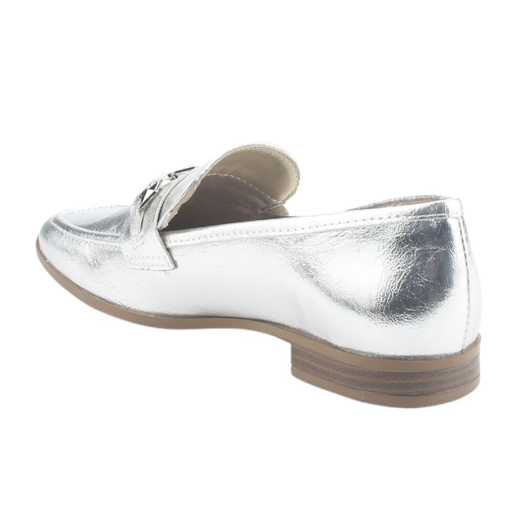 Mocasin Via Marte Mujer 075-007-01 Plateado Casual image number 3.0