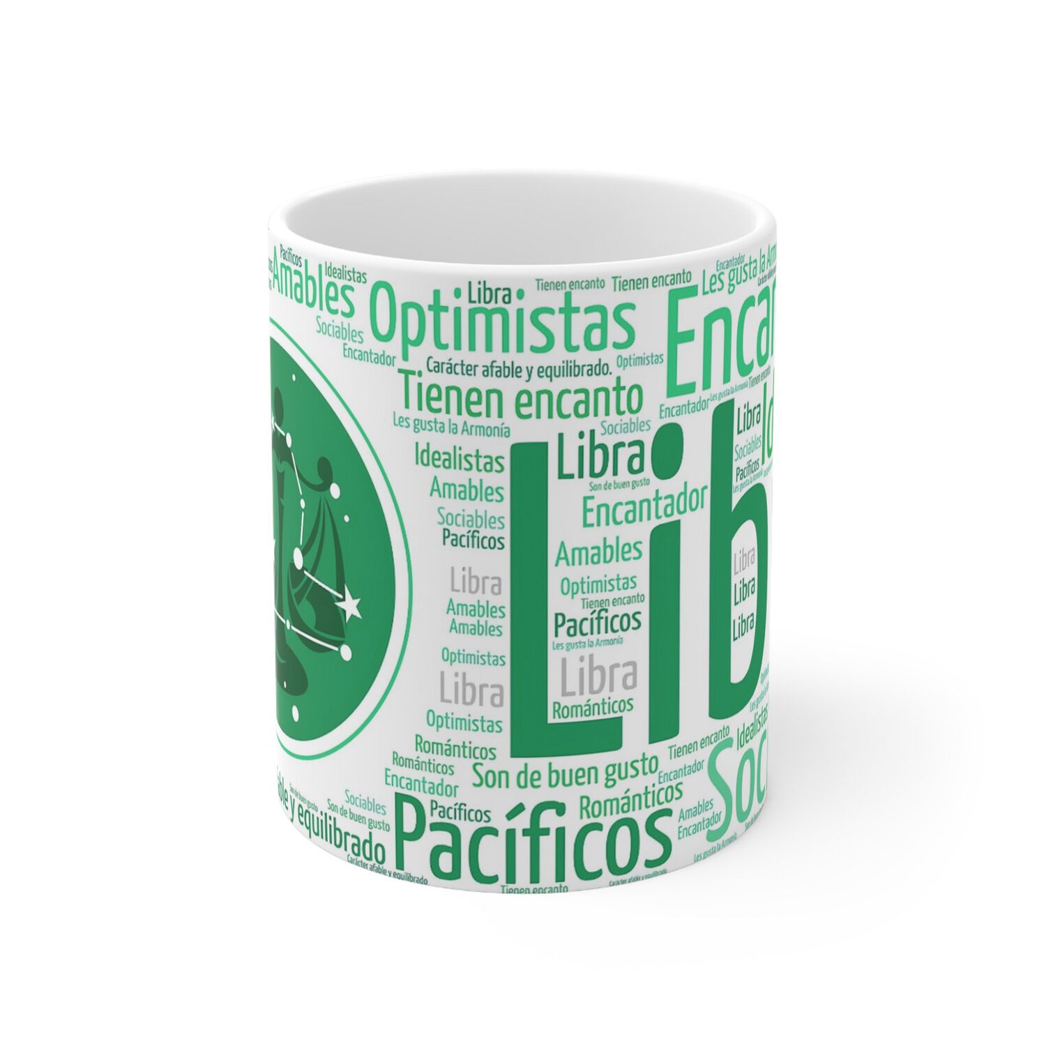 Taza Signo Zodiacal Libra - Cer&aacute;mica Hor&oacute;scopo Astrolog&iacute;a Regalo image number 1.0