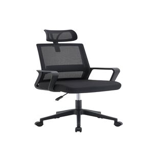 Silla De Oficina Ejecutiva Roma Ergonomica Color Negro Bm-695 Arthome