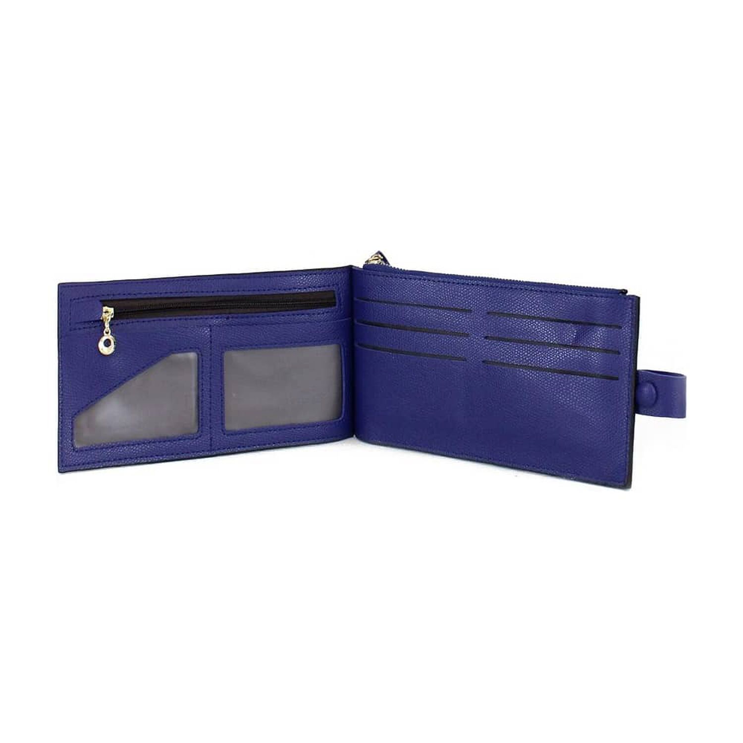 Billetera De Mujer Tarja Azul Carven image number 2.0