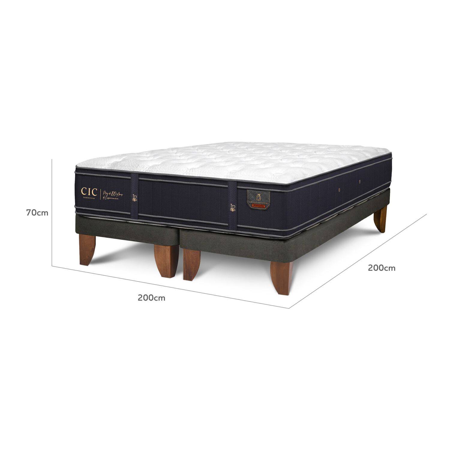 Cama Europea Cic Grand Premium / Super King / Base Dividida image number 2.0
