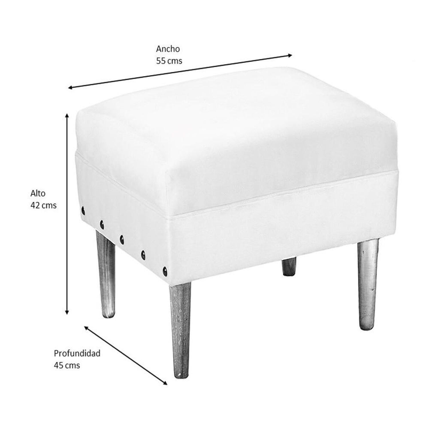 Pouf Bodevir Provenza Tachas image number 4.0