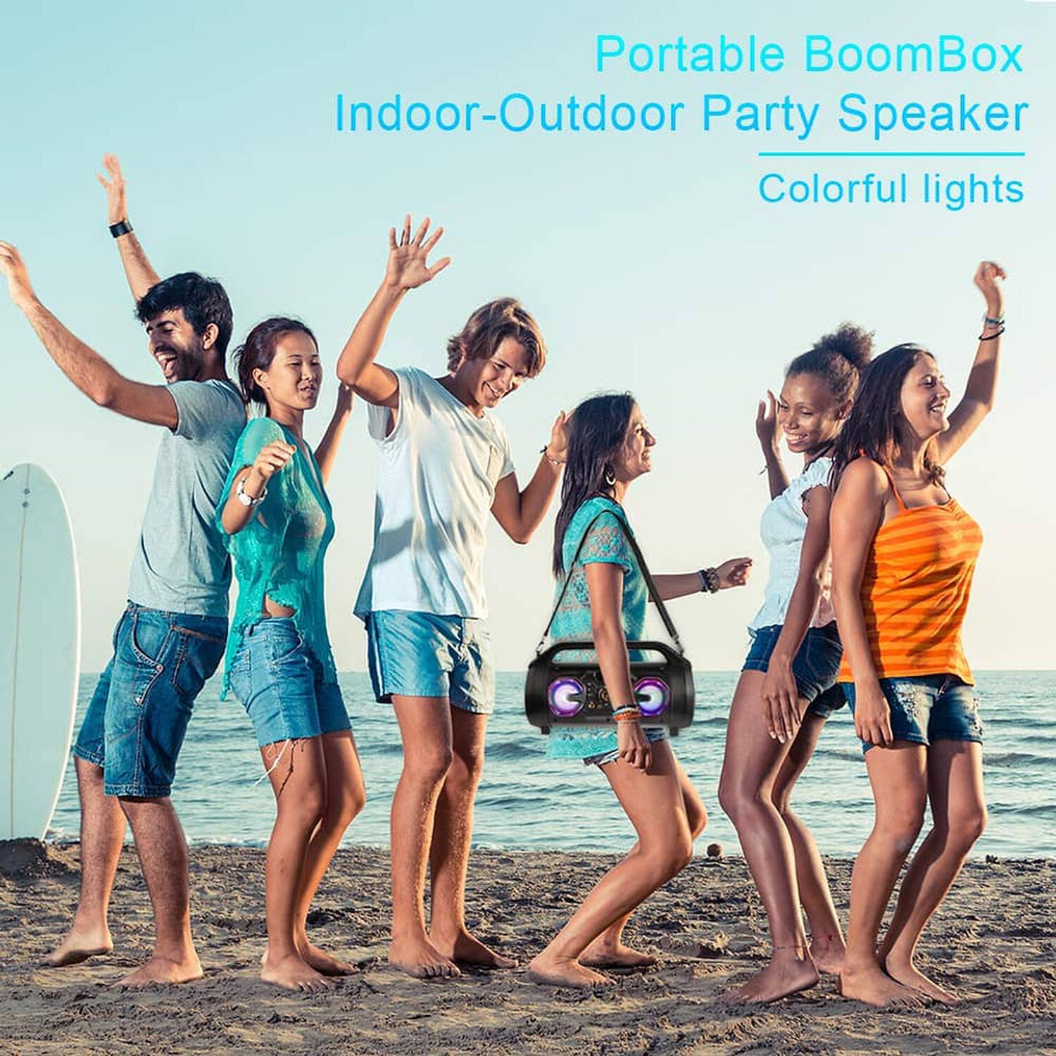 Parlante Bazuca Irt Bluetooth Fm Led Con Micr&oacute;fono 30 Rms image number 5.0