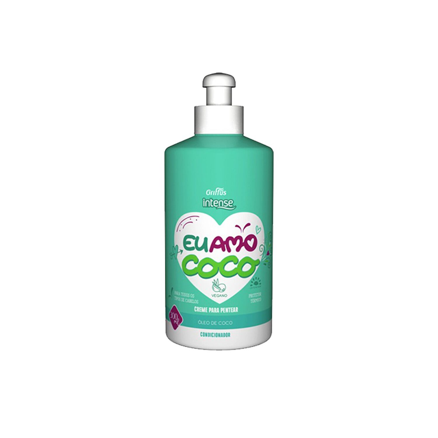 Crema Para Peinar Eu Amo Coco 300ml Griffus image number 0.0