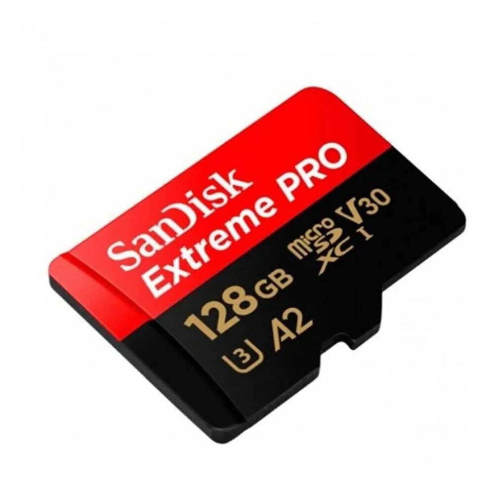 Tarjeta Memoria Micro Sd Sandisk Extreme Pro Original 128 Gb 4k U3 Compatible Go Pro Drones Microsdxc 160 Mb/s (negra) (128gb) image number 1.0