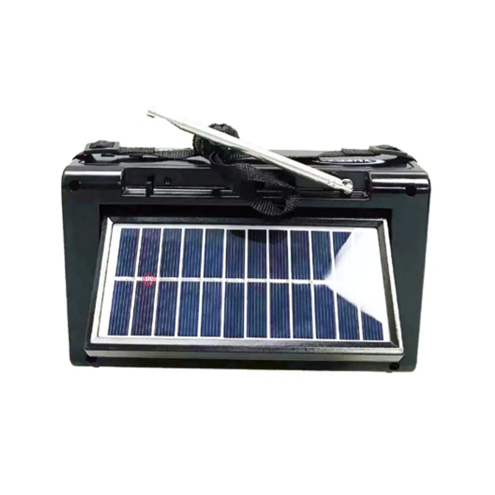 Radio Portátil Amfmsw Con Panel Solar Y Luz- Ps image number 1.0