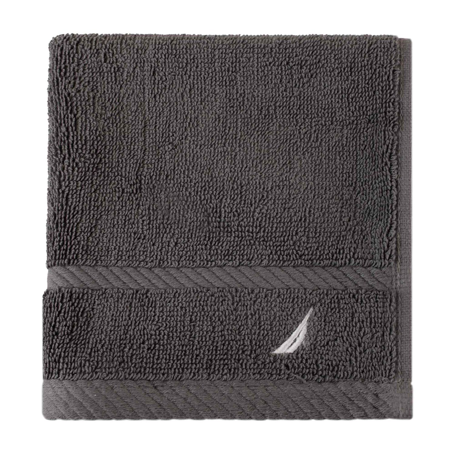 Toalla De Cara Signature Nautica 100% Algod&oacute;n 33x33cm Premium Gris Oscuro image number 3.0