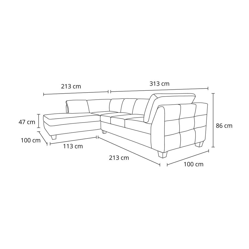 Sofá Seccional Living Factory Londres Izquierdo / 7 Cuerpos image number 8.0