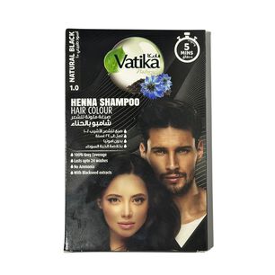 Vatika Henna Colour Shampoo Black 20 Ml X Sachets