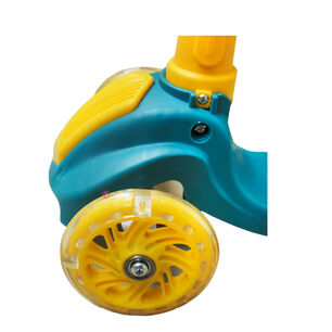 Scooter Plegable Amarillo De 4 Ruedas Iluminadas - Ps