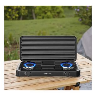 Cocina A Gas Port&aacute;til Sokany Sk-6002 2 Quemadores