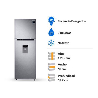 Refrigerador Samsung RT32K5730SL/ZS / No Frost / 318 Litros