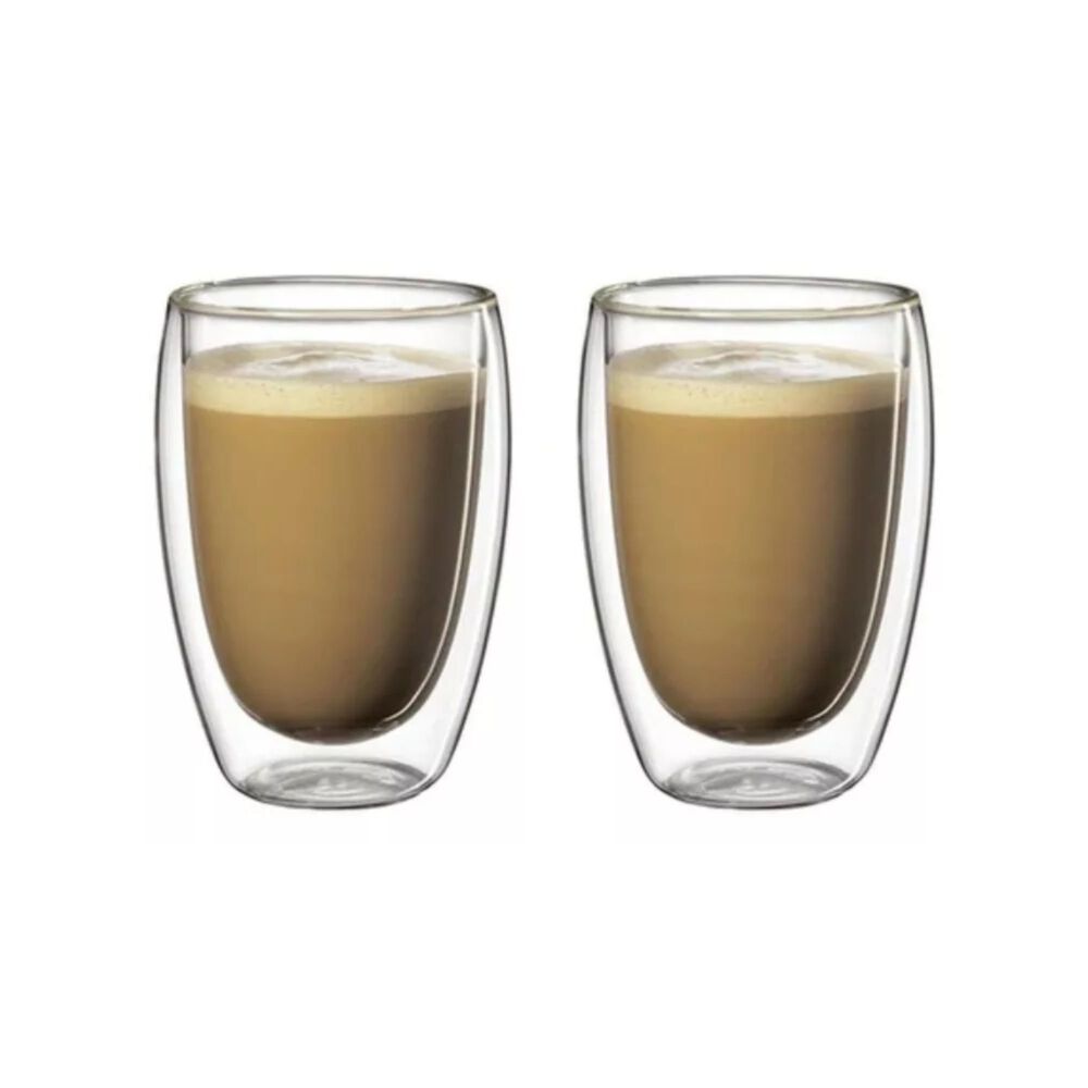 Pack 2 Vasos Doble Pared Vidrio 473 Ml Transparente image number 2.0