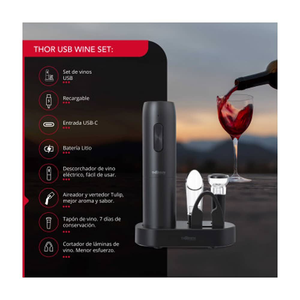 Set De Vinos Usb Thor Usb Wine Set image number 1.0
