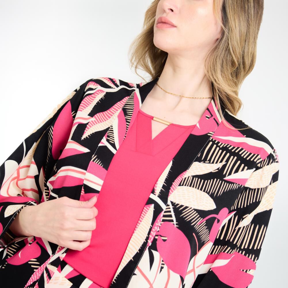 Tapado Full Print Manga 3/4 Mujer Lesage image number 4.0