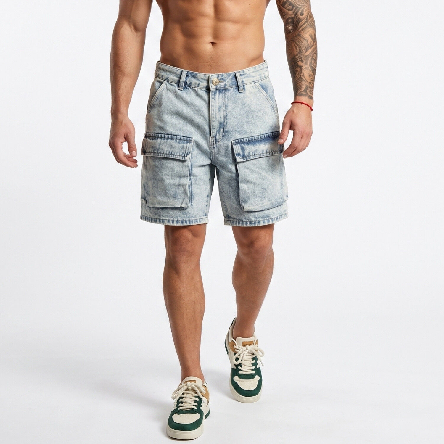 Short Jeans New Cargo Bols Hombre