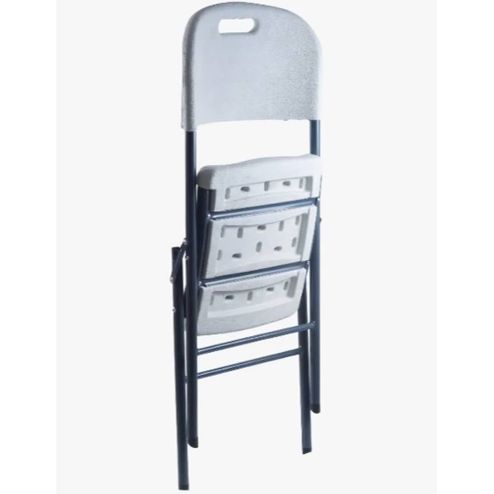 Loomber Pack 4 Silla Plegable De Pl&aacute;stico Color Blanca image number 5.0