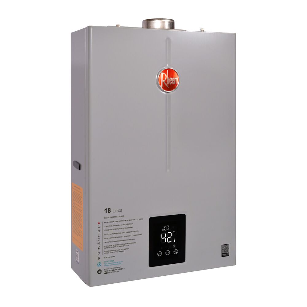 Calefont Digital 18 Litros Gn T. Forzado Con Control Remoto image number 2.0