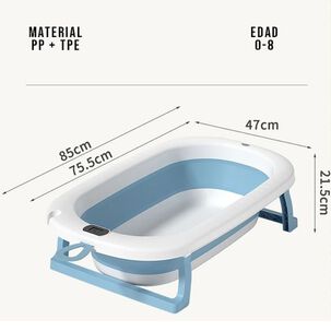 Bañera Plegable Temperatura Tina De Baño Portatil Para Bebes
