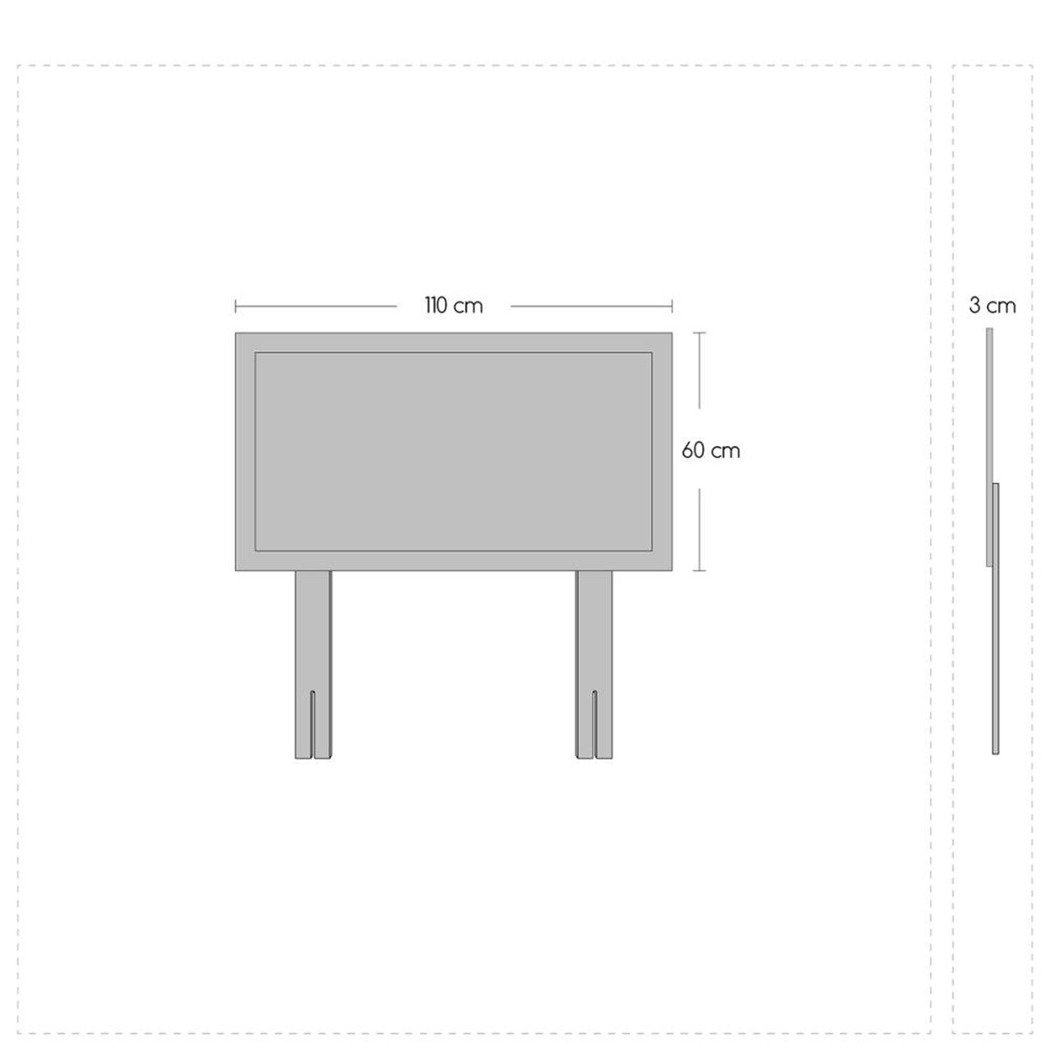 Cama Europea Celta Bamboo / 1.5 Plazas / Base Normal + Set De Maderas image number 2.0