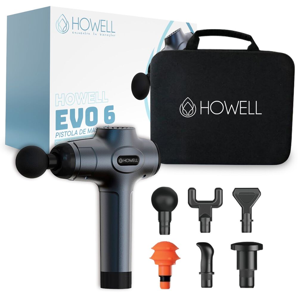 Pistola Masajes Howell Evo 6 Masajeador Muscular Port&aacute;til image number 0.0