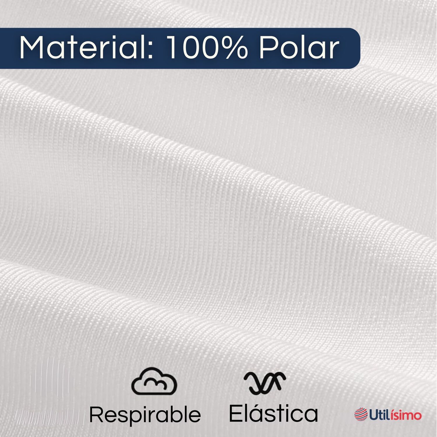 Pack 3 Camiseta Polera Polar De Ni&ntilde;a Blanco Primera Capa image number 3.0