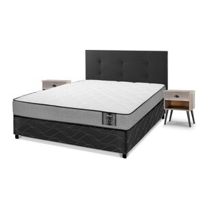 Cama Americana Flex Star / 2 Plazas / Base Normal + Set De Maderas