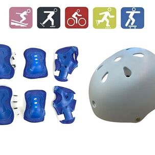 Set Casco + Protección Niños Bicicleta | Skate | Patines