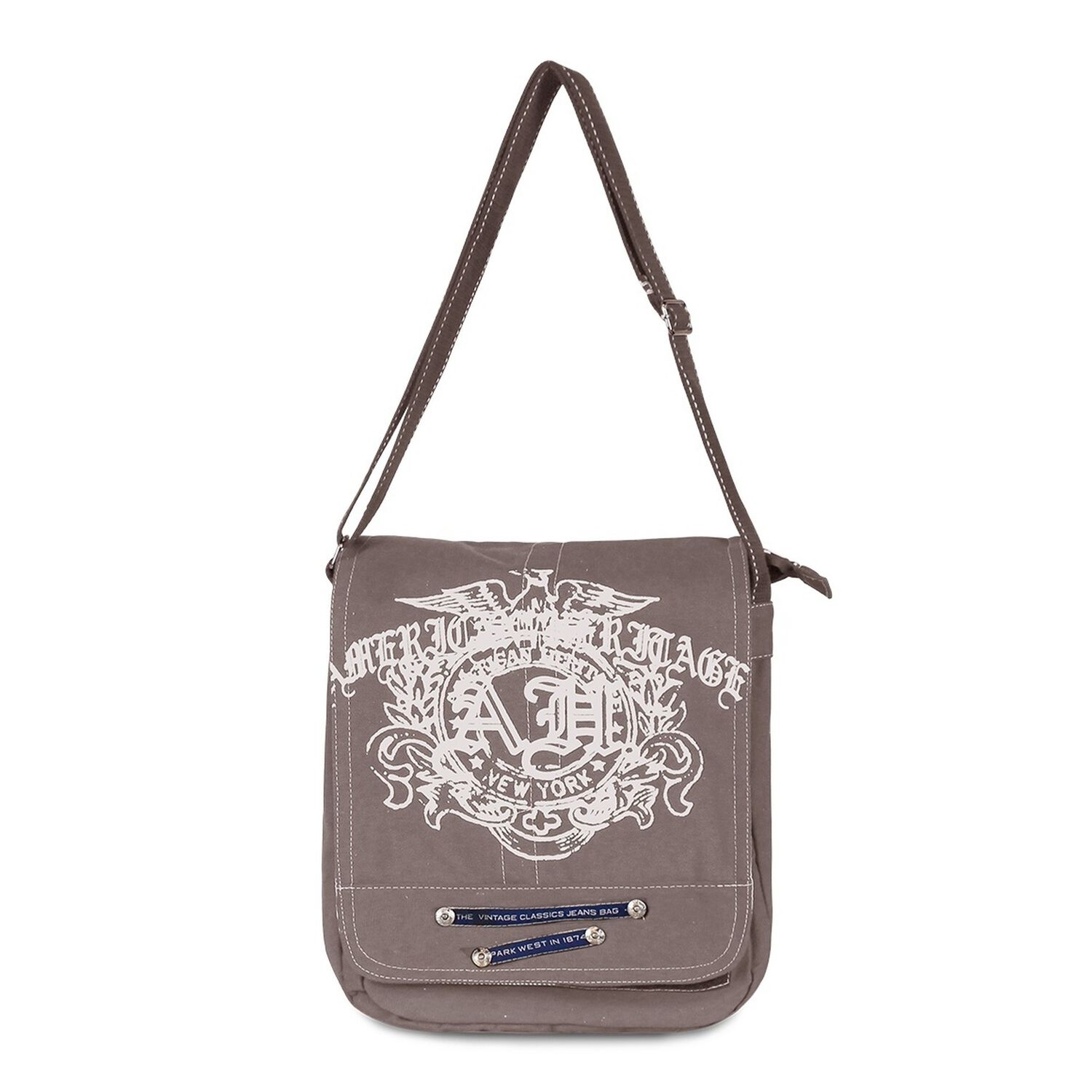 Bolso Morral Classic York Gris Park West image number 0.0