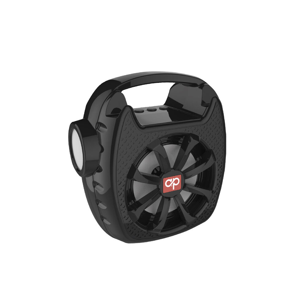 Parlante Bluetooth Con Panel Solar Y Linterna Negro - Ps image number 0.0
