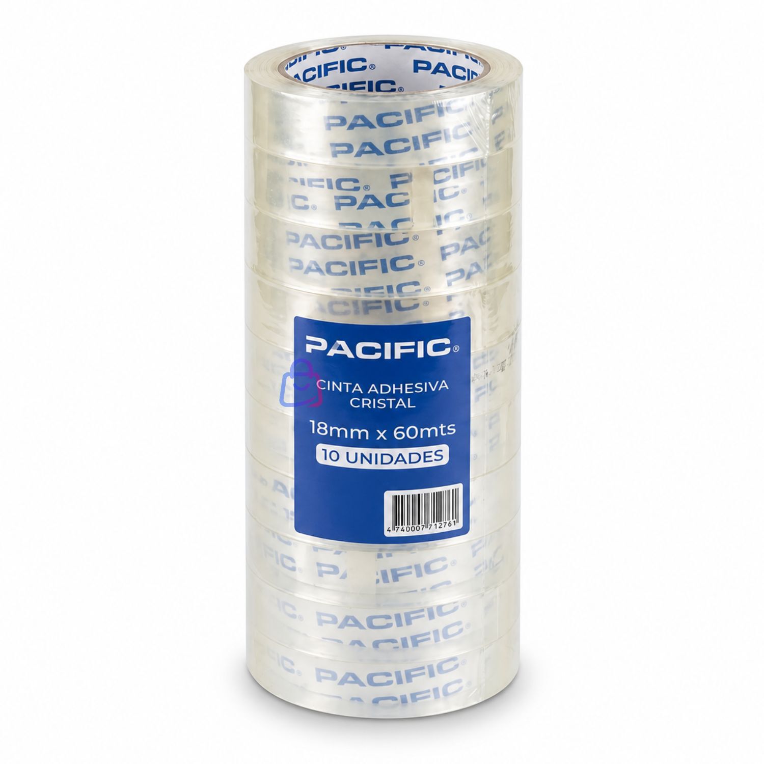 Pack 10 Cintas Adhesivas Transparentes 18mm X 60m - Ps image number 2.0